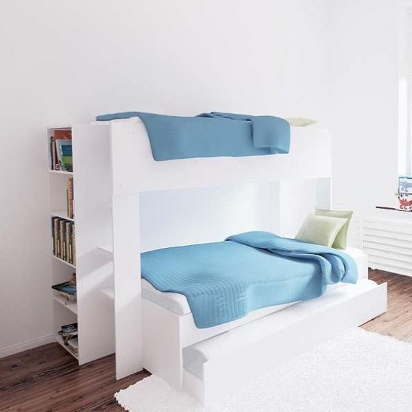 double bunk bed with trundle