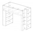 Increase High loft open shelves bed height by 40mm